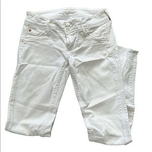 HUDSON WHITE SKINNY JEANS